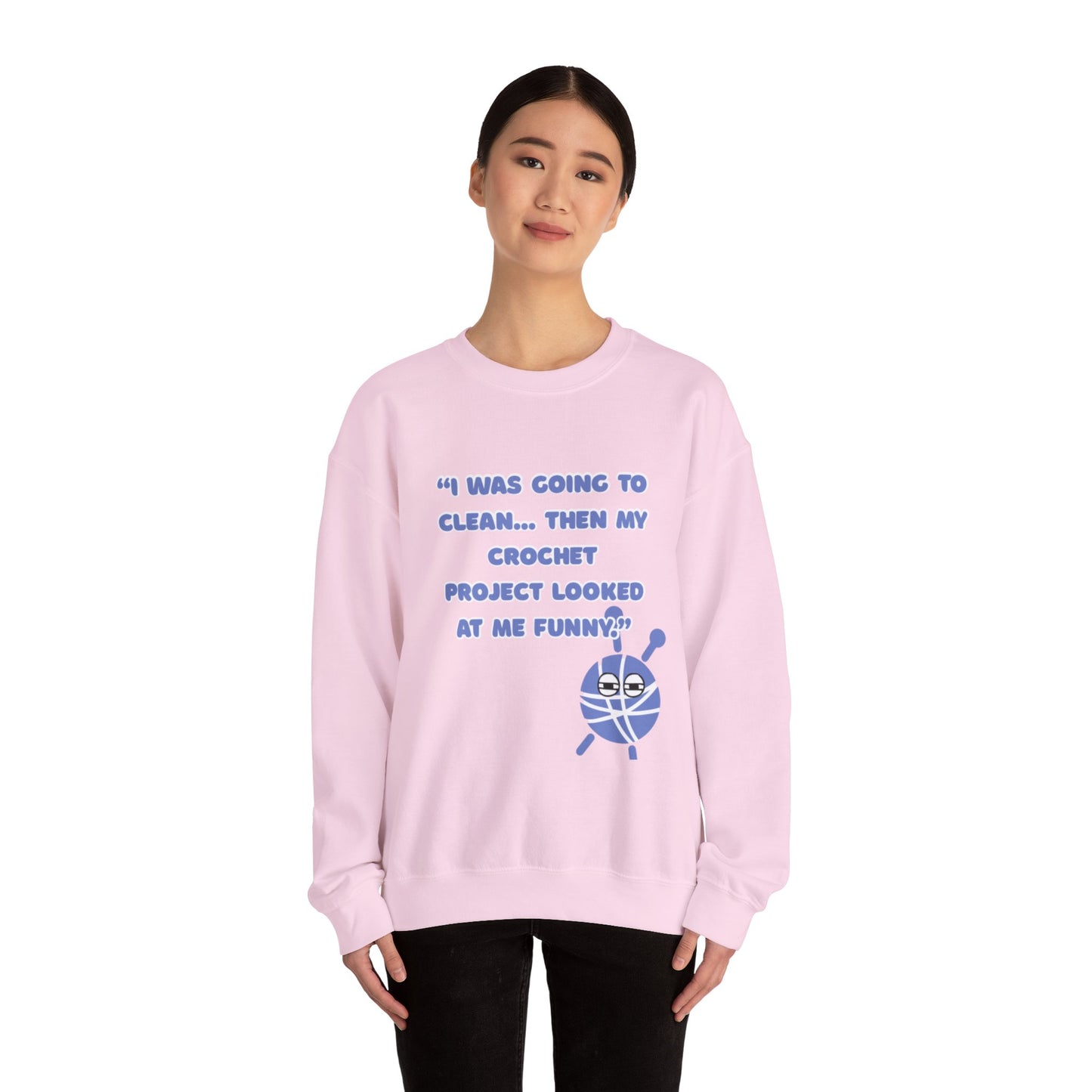 “Looked at Me Funny” Crochet Crewneck
