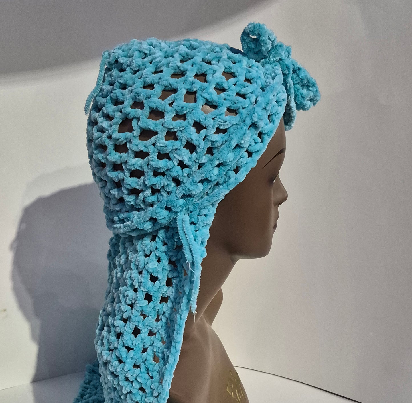 “Blue Serenity Luxe Crochet Durag” 💎