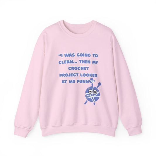 “Looked at Me Funny” Crochet Crewneck