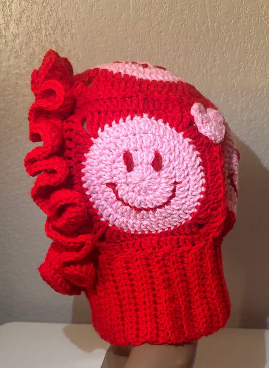 Sweetheart Smiles Crochet Balaclava
