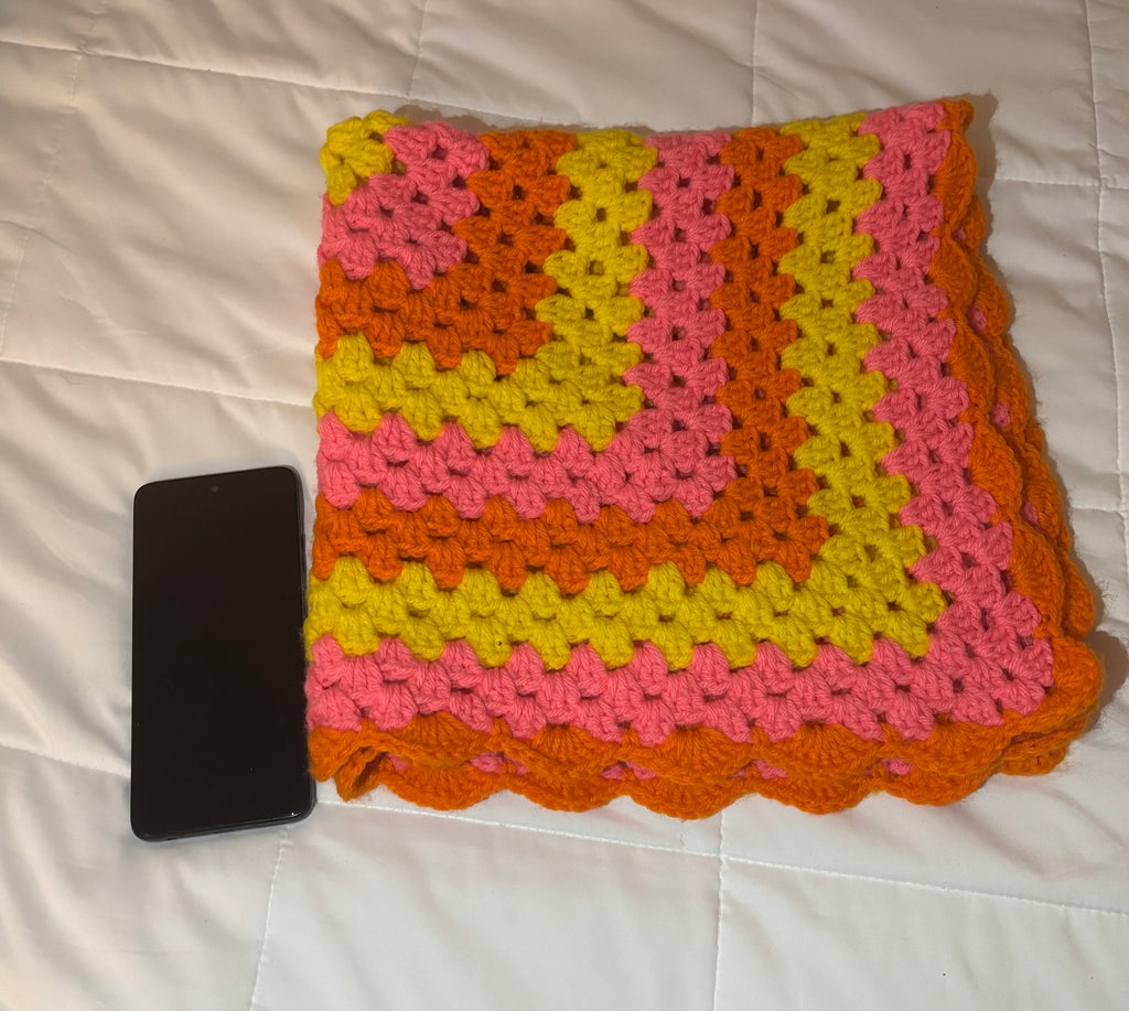 “Sunset Sherbet Granny Blanket”