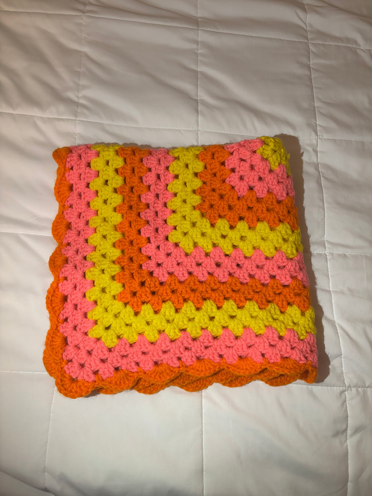 “Sunset Sherbet Granny Blanket”