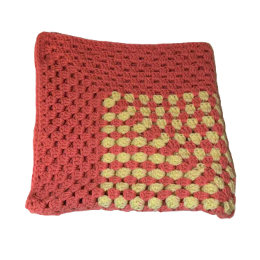 “Peach Twist Granny Blanket”