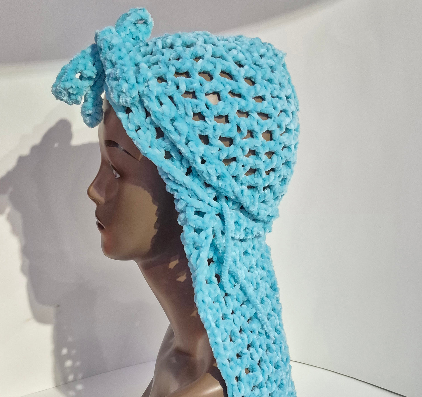 “Blue Serenity Luxe Crochet Durag” 💎